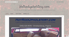 Desktop Screenshot of hotrodupholstery.com