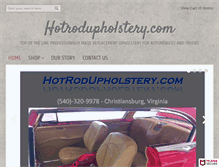 Tablet Screenshot of hotrodupholstery.com